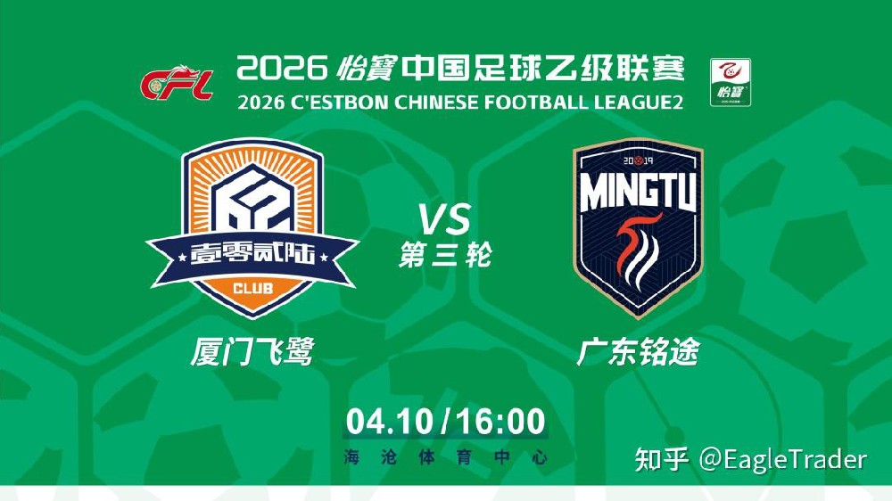 官方赛事合作商 EagleTrader全程助力2026中乙厦门主场赛事